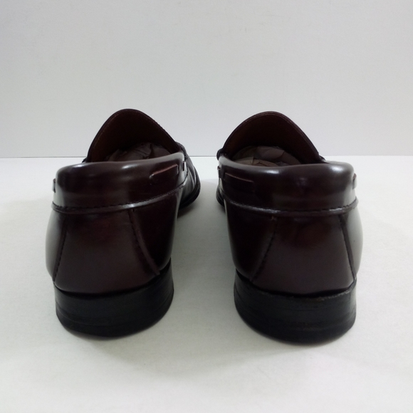 Nettleton Women 6.5 Narrow Luxury Vintage Tassel Burgundy Leather Loafers 12582 - Picture 4 of 8